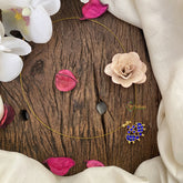 Vriksham Bird Shape Pendant Invisible Chain-Blue-G16931