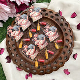 Return Gift Parents To Be Sticker With Kumkum & Haldi-Set Of 6-RG323