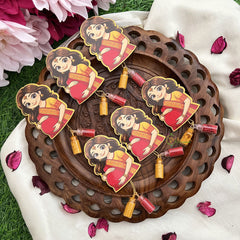 Return Gift Pregnant Women Decorative Sticker With Kumkum & Haldi-Set Of 6-RG325