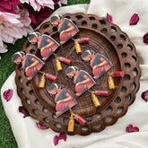 Return Gift Indian Baby Shower Sticker With Kumkum & Haldi-Set Of 6-RG322