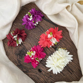 Vriksham Artificial Flower Multi Color 5 Set U-Pin Hair Clip-HF-H1128