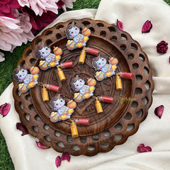 Return Gift Little Krishna With Kumkum & Haldi-Set Of 6-RG319