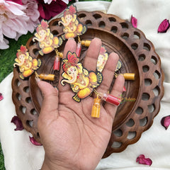 Return Gift Shree Ganesh Blessing Pack With Kumkum & Haldi-Set Of 6-RG317