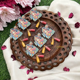 Return Gift Shree Krishna Peacock Pack With Kumkum & Haldi-Set Of 6-RG318