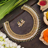 Vriksham Jalebi Style White Short Neckpiece-G21301