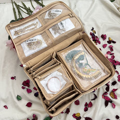 Return Gift Deluxe Jewelry Storage Organizer–Zip Pockets & Pouches-RG328