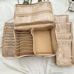 Return Gift Deluxe Jewelry Storage Organizer–Zip Pockets & Pouches-RG328