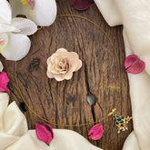 Vriksham Peacock Pendant Invisible Chain-Green-Pearl-G16937