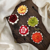 Vriksham Artificial Rose Flower With Jasmine 5 Pieces Hair Pin-HF-H1110