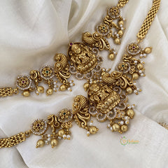 Indigenous AD Stone Dual Peacock Lakshmi Vangi / Armlets -G11422