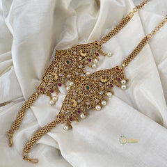 Gold alike Artisanal Dual Nemali Vangi / Armlets -G11426