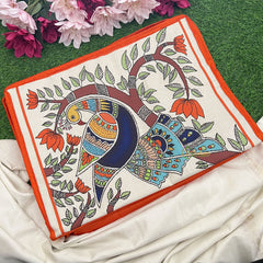 Return Gift Durable Jute With Folk Art Print Saree Organizer-RG333