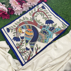 Return Gift Durable Jute With Folk Art Print Saree Organizer-RG333