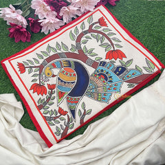 Return Gift Durable Jute With Folk Art Print Saree Organizer-RG333