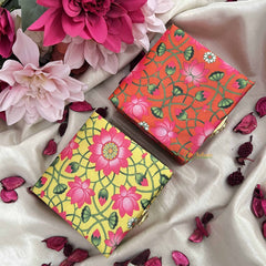 Vriksham Lotus Bloom Gift Boxes-Festive Floral Keepsake Packaging-(Pack of 5)-RG352