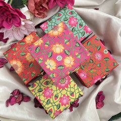 Vriksham Lotus Bloom Gift Boxes-Festive Floral Keepsake Packaging-(Pack of 5)-RG352