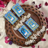 Vriksham Royal Blue Shubh Labh Door Hangings-(Pack of 2)-RG354