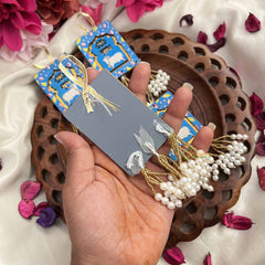 Vriksham Royal Blue Shubh Labh Door Hangings-(Pack of 2)-RG354