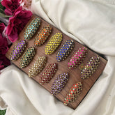 Return Gift Kundan-Style Designer Saree Pins – Set of 12-H1138