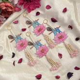 Vriksham Lotus Shubh Labh Door Hangings-Pearls Drop-(Pack of 2)-RG356
