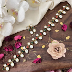 Fancy Red Green Victorian Diamond Choker-VV1522