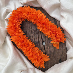 Vriksham Artificial Jasmine Gajra for Hair Accessories-Dark Orange-HF-H1071