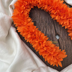 Vriksham Artificial Jasmine Gajra for Hair Accessories-Dark Orange-HF-H1071