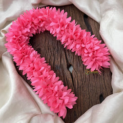 Vriksham Artificial Jasmine Gajra for Hair Accessories-Light Pink-HF-H1070