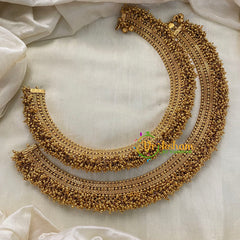 Premium Cluster Ghungroo Bridal Anklets-G8401