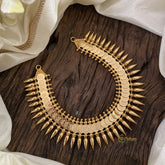 Traditional Kerala Lakshmi Kaasu Mullai Mottu Choker Short Neckpiece-G11396