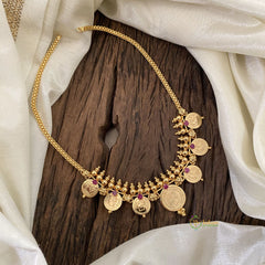 Traditional Kerala Coin Style Short Neckpiece-G11401