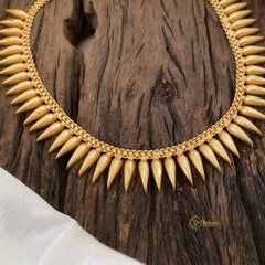 Gold Look Alike Kerala Mullai Mottu Neckpiece-G11402