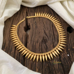 Gold Look Alike Kerala Mullai Mottu Neckpiece-G11402
