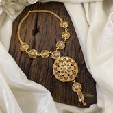 Traditional Gold Look Alike Kerala Style Short Neckpiece-G11391