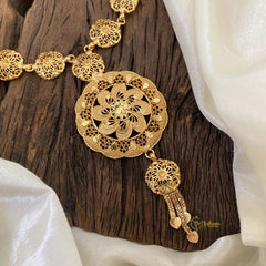Traditional Gold Look Alike Kerala Style Short Neckpiece-G11391
