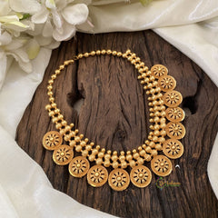 Designer Kerala Coin Style Neckpiece-G11412