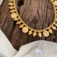 Traditional Kerala Coin Style Shank Neckpiece-G11405
