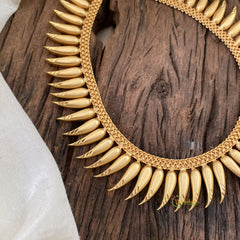 Gold Look Alike Kerala Mullai Mottu Neckpiece-G11403