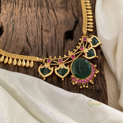 Traditional Kerala Palakka Pendant Malli Mottu Haram-G11379