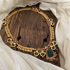 Traditional Kerala Palakka Pendant Malli Mottu Haram-G11379