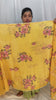 Yellow Organza Saree with Golden Embroidery - VS3724