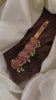 Premium Gold Look Alike Hair clip - Green Bead -G11290