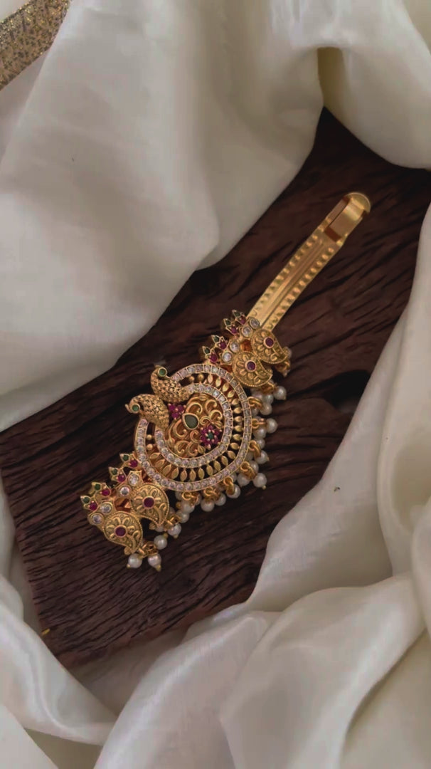 Premium American DIamond Hair clip - Annam -G11292
