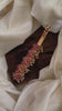 Premium Gold Look Alike Hair clip -Red and Green Stone -G11280