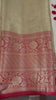 Grey with Red Border Semi Benarasi Saree -Tanchoi Collection-VS3650