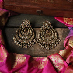 Chandballi earrings with Pearl Stones-G775
