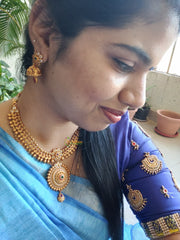 Simple Round Pendant Neckpiece-G516