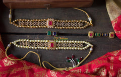 Interchangeable High Neck Choker - Pearl -g802