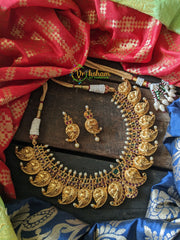 Simple Peacock Style Short Neckpiece-G415