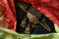 Peacock High Neck Choker-G662